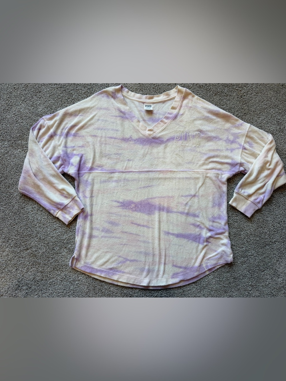 Women’s Victoria’s Secret PINK Tie-Dye Terry Pullover- Size Medium